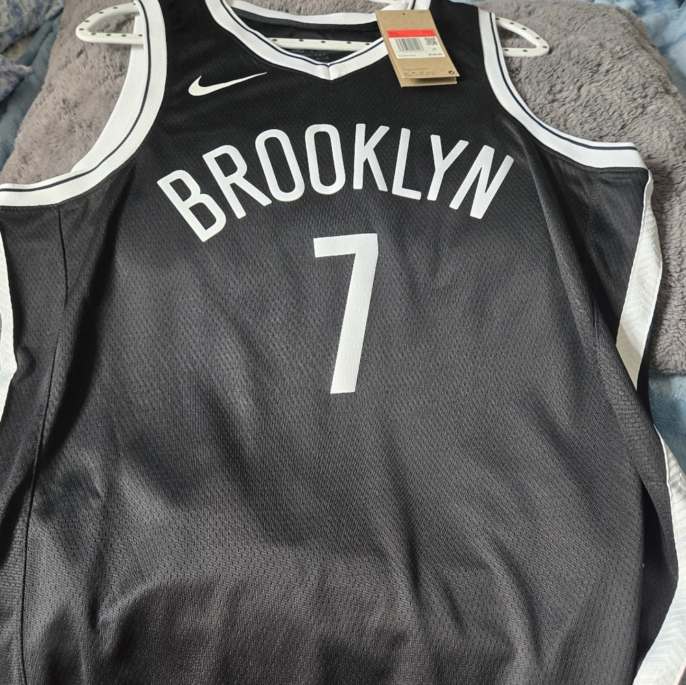 Brooklyn Net Jersey,  Black and white. Kevin Durant. Size L.